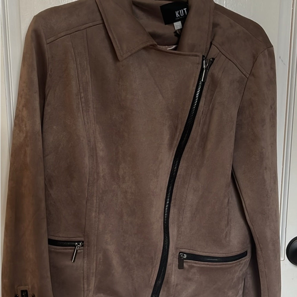 Kut from the Kloth Women's Tan Leather Jacket